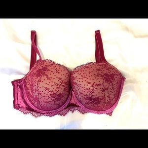 Victoria’s Secret Dream Angels Claret Red Demi Bra
